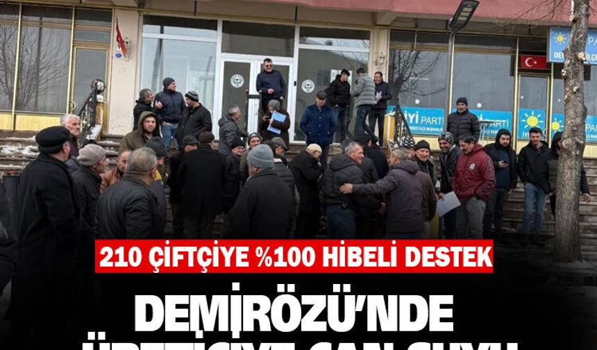 Demirözü’nde Üreticiye Can Suyu