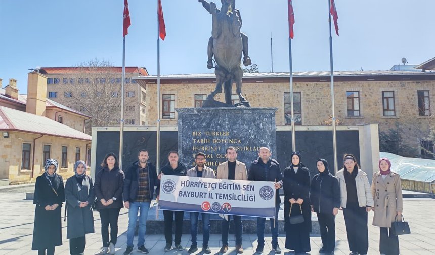 Bayburt’ta Eğitimcilerden Saldırılara Tepki