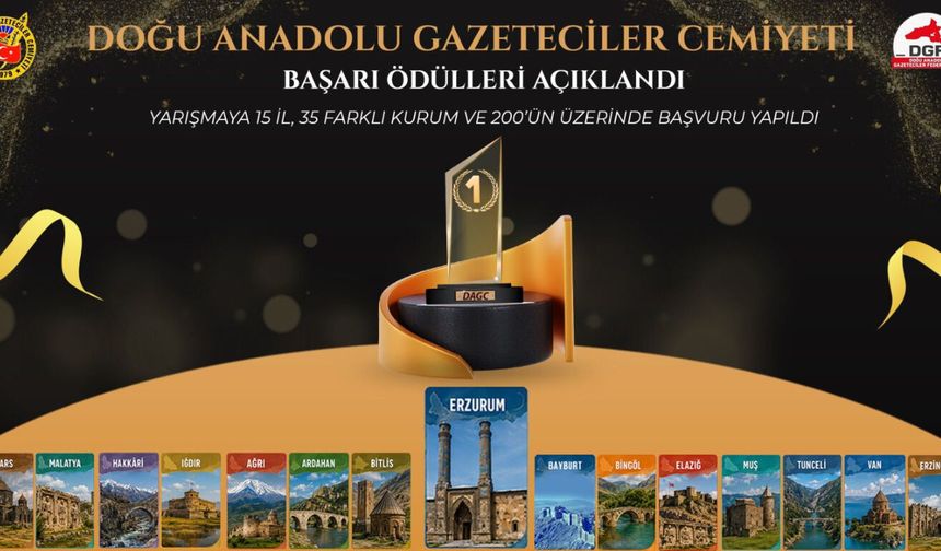 DAGC gazetecilik başarı ödülleri açıklandı