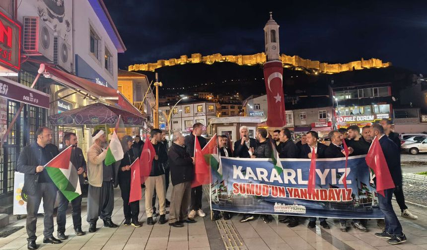 Bayburt’ta Sumud Filosu’na Destek: “Gazze Yalnız Değil”