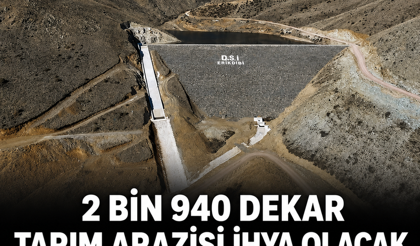 Erikdibi Göleti Sulama Projesinde 21 Kilometre Boru Döşenecek