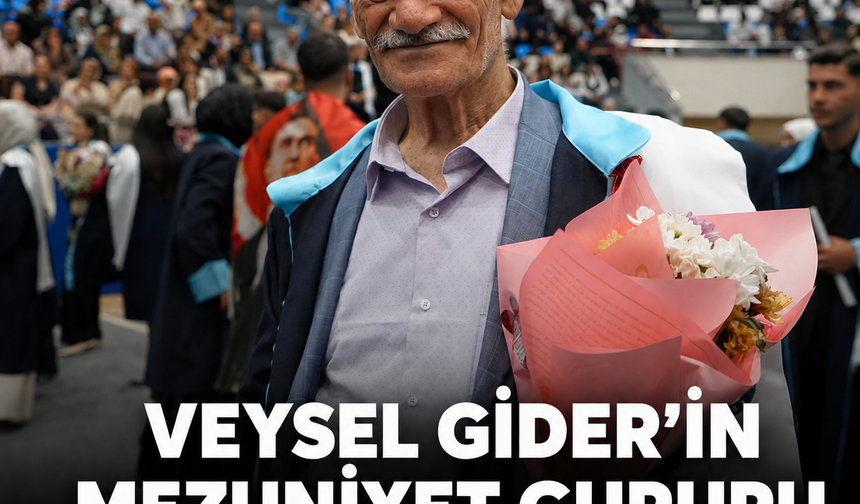Tarihçi,Veysel Gider'in mezuniyet gururu