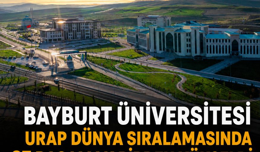 Bayburt Üniversitesi URAP Dünya Sıralamasında 37 Basamak Birden Yükseldi