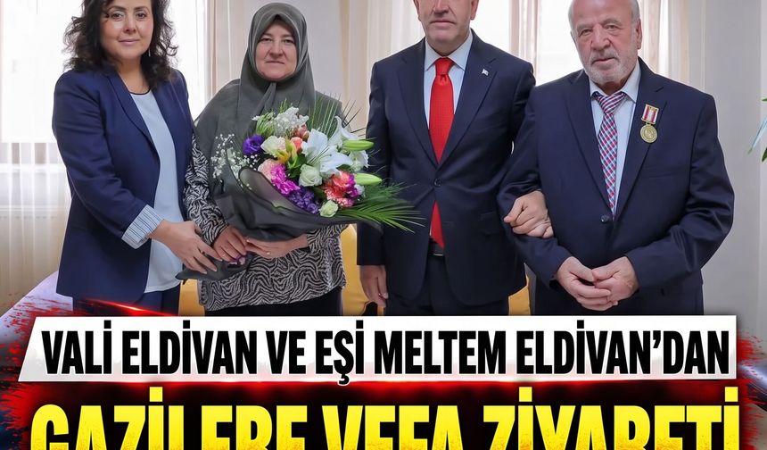 Bayburt Valisi Mustafa Eldivan'dan Gazilere Vefa Ziyareti