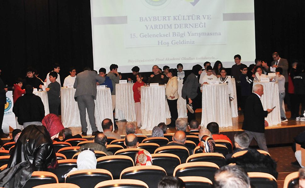 Bayburt Derneği 15.Bilgi Yarışması, İstanbul’da yapıldı